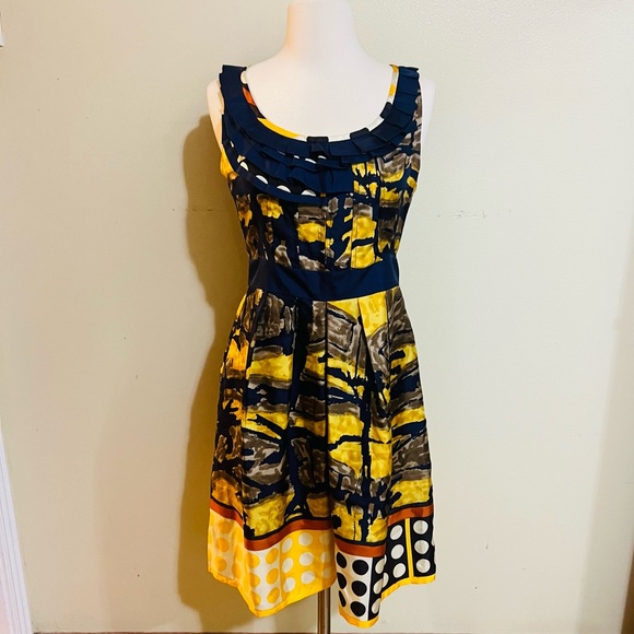 YOANA BARASCHI | Silk Midi Dress from Anthropologie - Size 4 - Picture 1 of 10